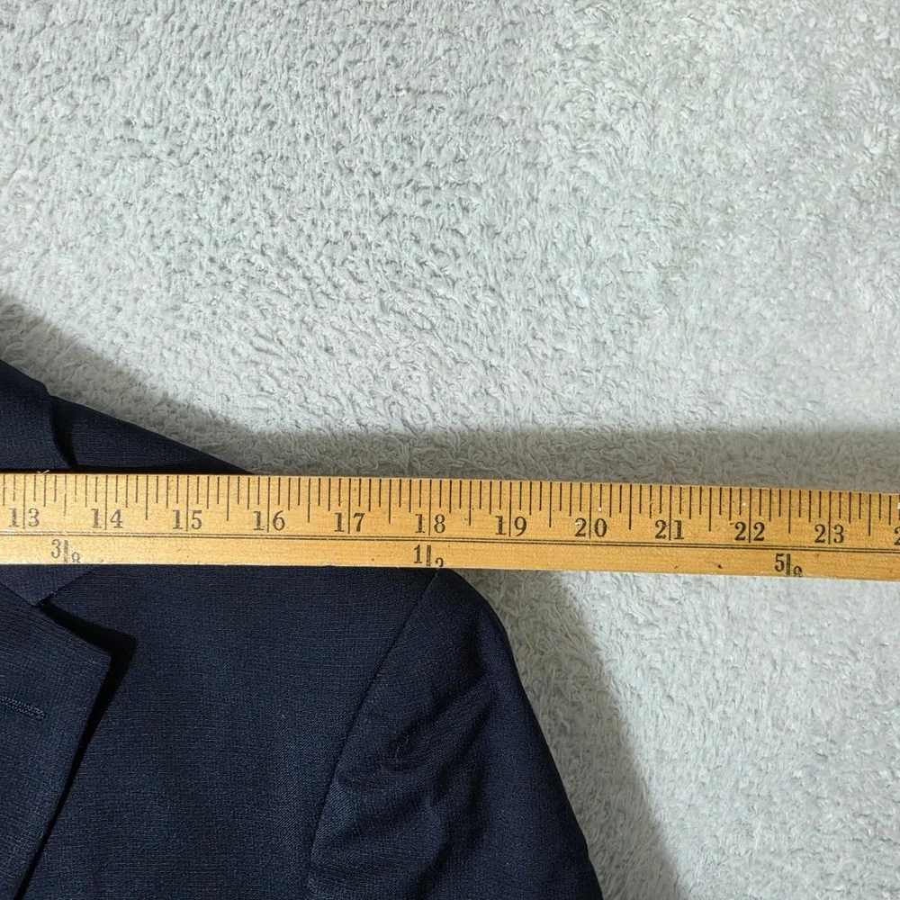 Jos. A. Bank Wool Brrr Nylon Blazer Mens 38 Long Navy Blue 1905 Tailored Stretch